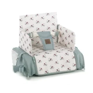 Bolso convertible en Asiento trona elevador Jané color verde