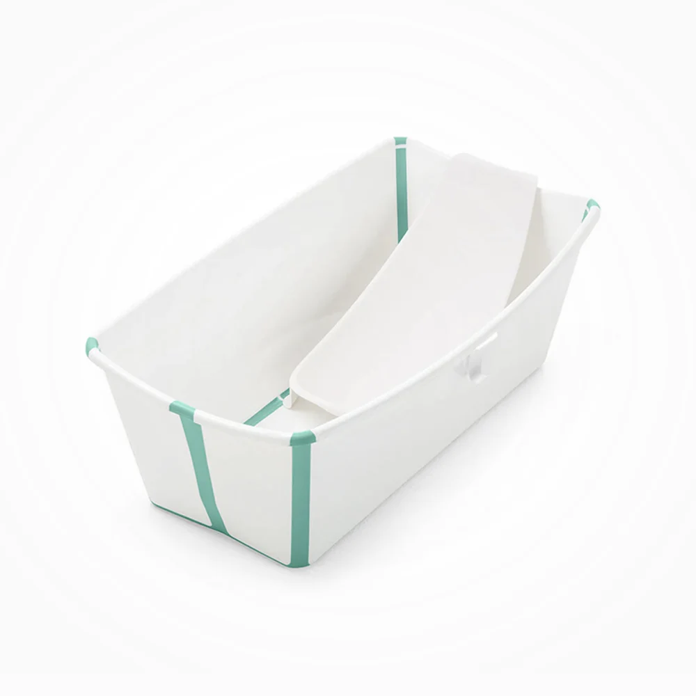 Bañera verde plegada Flexi Bath para recién nacido