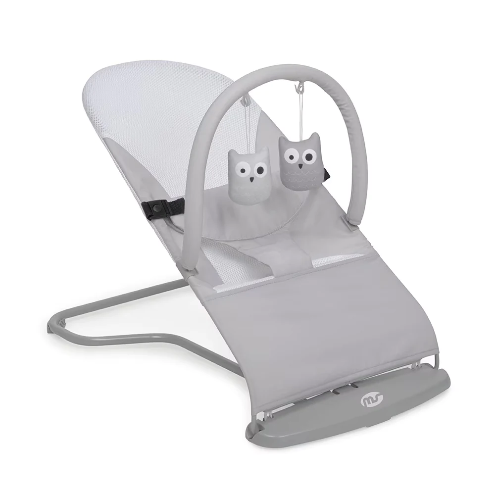 Hamaca bebe Lullaby Ergonómica color gris con gatos