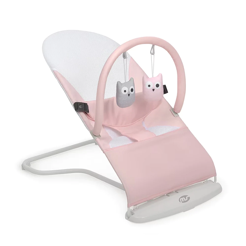 Hamaca bebe Lullaby Ergonómica color rosa con gatos