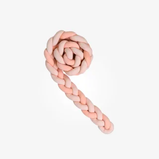 Trenza naranja protectora de Cuna 180 cm marca Kikkaboo