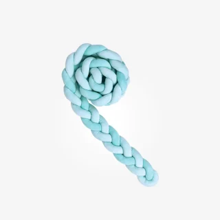Trenza turquesa protectora de Cuna 180 cm marca Kikkaboo