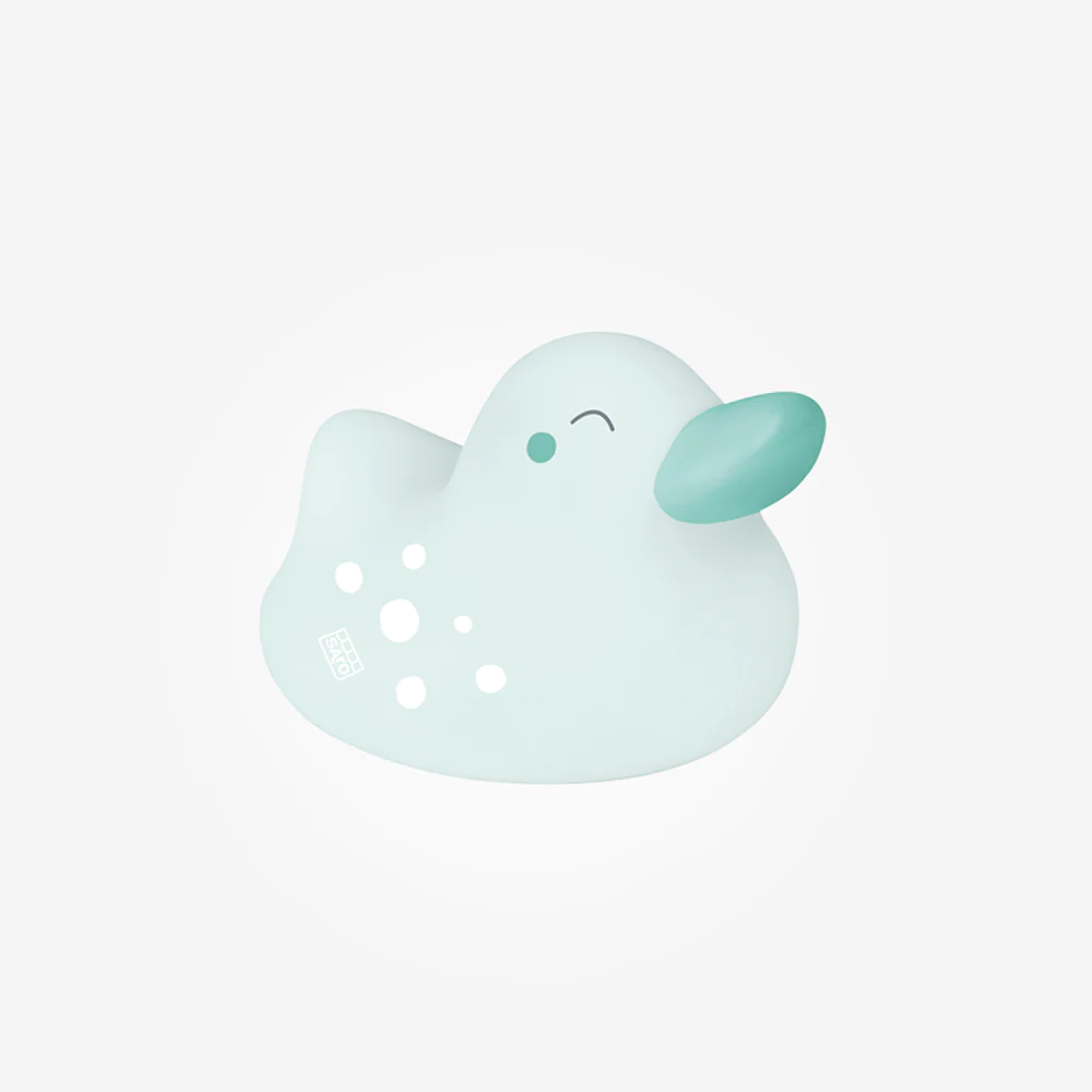 Patito celeste de para tina de agua bebes